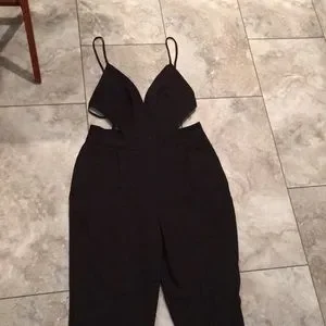 ASOS Pants Jumpsuits Asos Nwt Cut Out Open Back Black